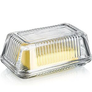 Glass Butter Dish with Lid